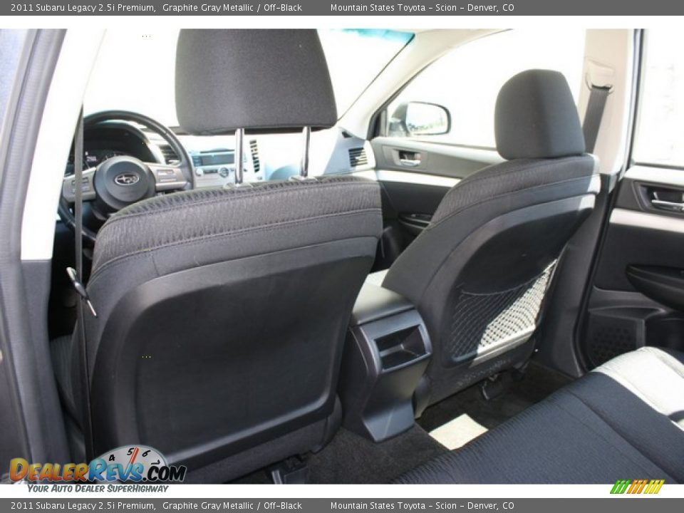 2011 Subaru Legacy 2.5i Premium Graphite Gray Metallic / Off-Black Photo #17