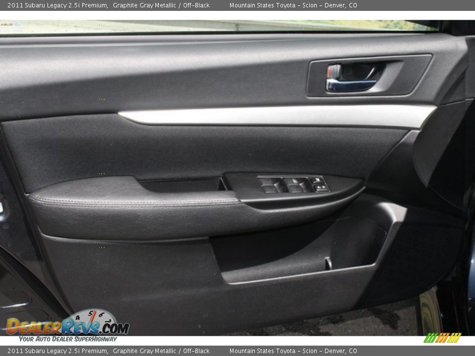 2011 Subaru Legacy 2.5i Premium Graphite Gray Metallic / Off-Black Photo #20