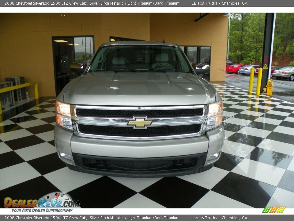 2008 Chevrolet Silverado 1500 LTZ Crew Cab Silver Birch Metallic / Light Titanium/Dark Titanium Photo #2