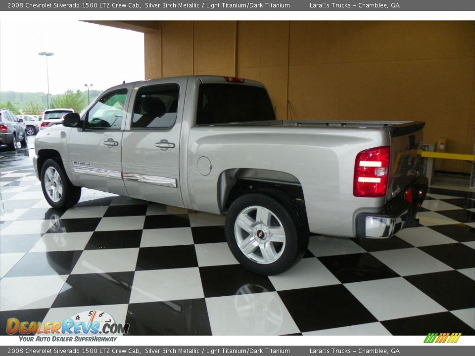 2008 Chevrolet Silverado 1500 LTZ Crew Cab Silver Birch Metallic / Light Titanium/Dark Titanium Photo #4