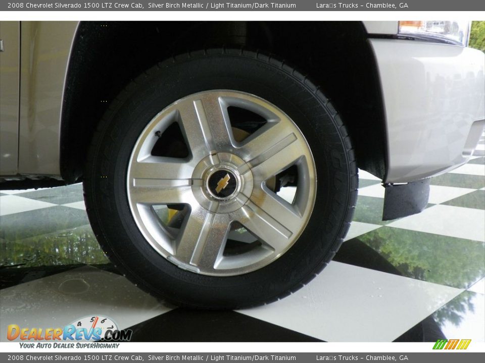 2008 Chevrolet Silverado 1500 LTZ Crew Cab Silver Birch Metallic / Light Titanium/Dark Titanium Photo #7