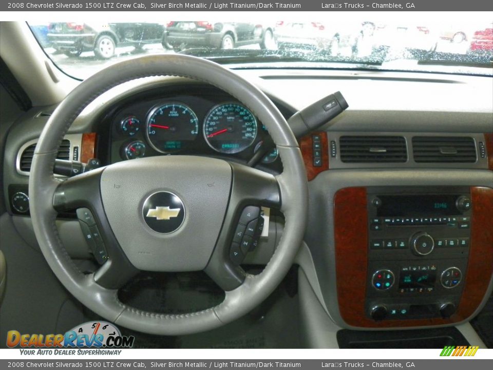 2008 Chevrolet Silverado 1500 LTZ Crew Cab Silver Birch Metallic / Light Titanium/Dark Titanium Photo #12