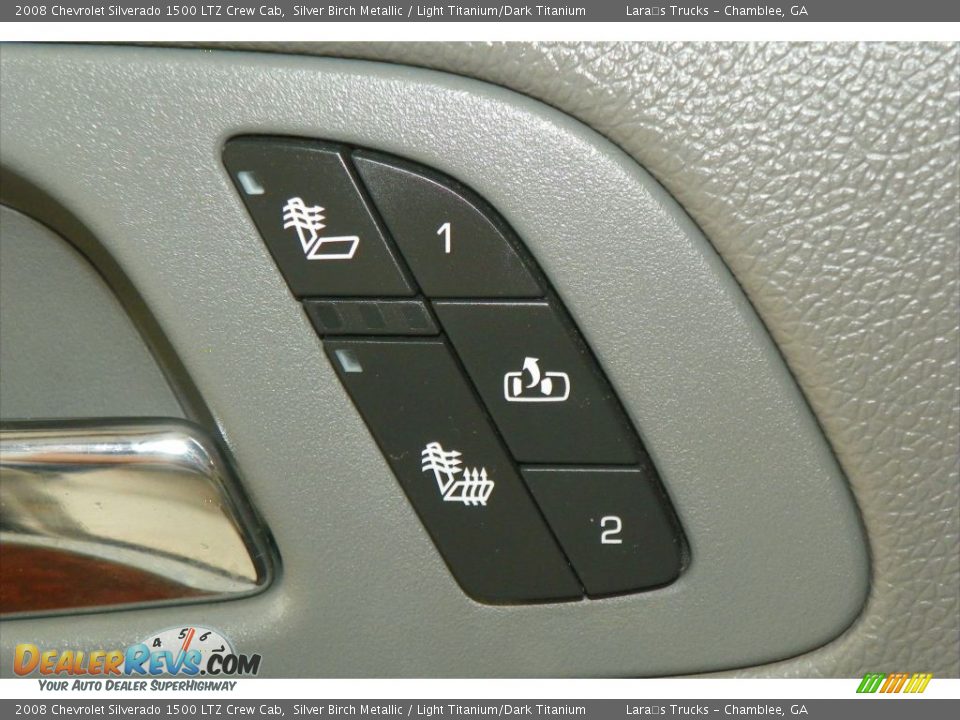 2008 Chevrolet Silverado 1500 LTZ Crew Cab Silver Birch Metallic / Light Titanium/Dark Titanium Photo #17