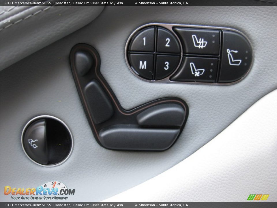 2011 Mercedes-Benz SL 550 Roadster Palladium Silver Metallic / Ash Photo #10