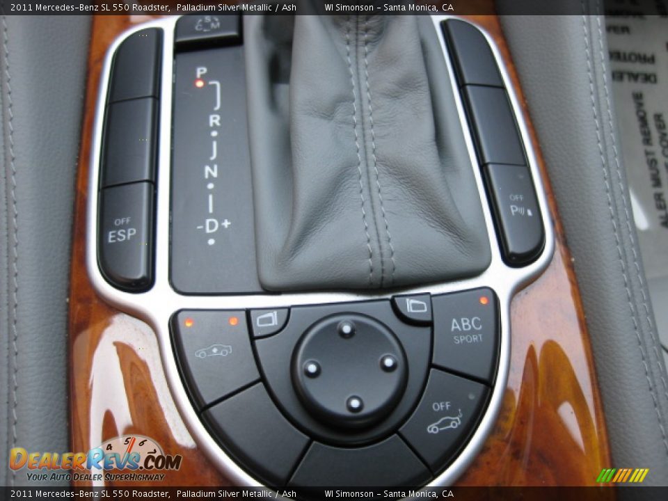 2011 Mercedes-Benz SL 550 Roadster Palladium Silver Metallic / Ash Photo #14