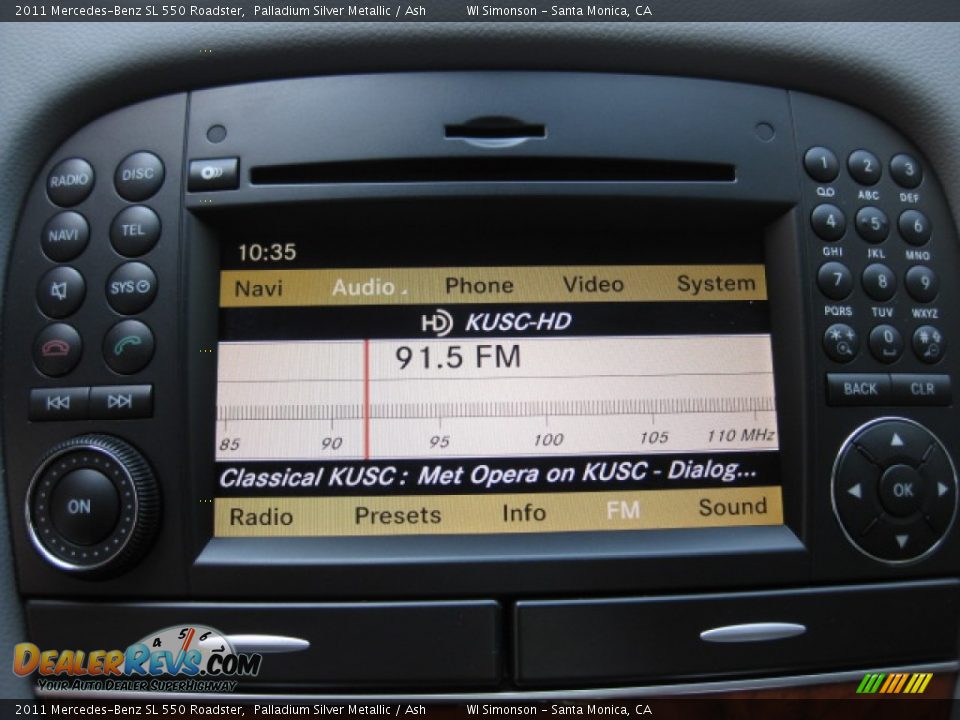 2011 Mercedes-Benz SL 550 Roadster Palladium Silver Metallic / Ash Photo #16