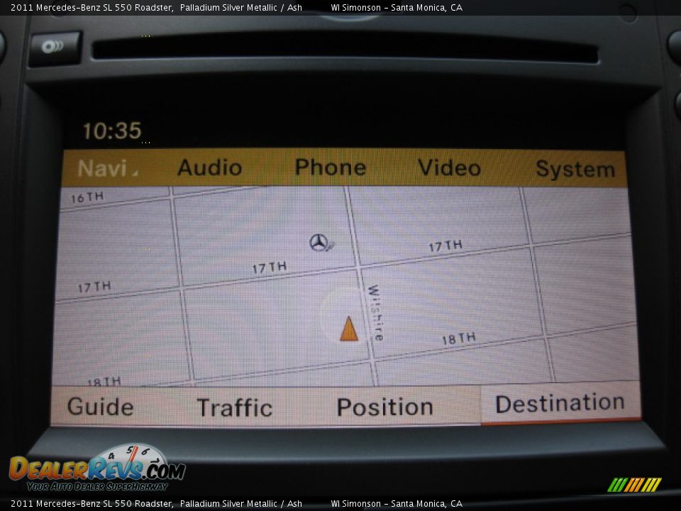 2011 Mercedes-Benz SL 550 Roadster Palladium Silver Metallic / Ash Photo #17