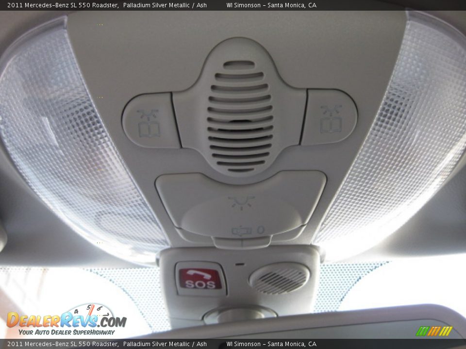 2011 Mercedes-Benz SL 550 Roadster Palladium Silver Metallic / Ash Photo #18