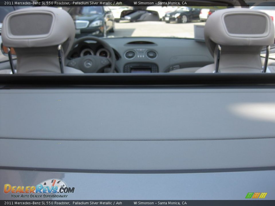 2011 Mercedes-Benz SL 550 Roadster Palladium Silver Metallic / Ash Photo #21