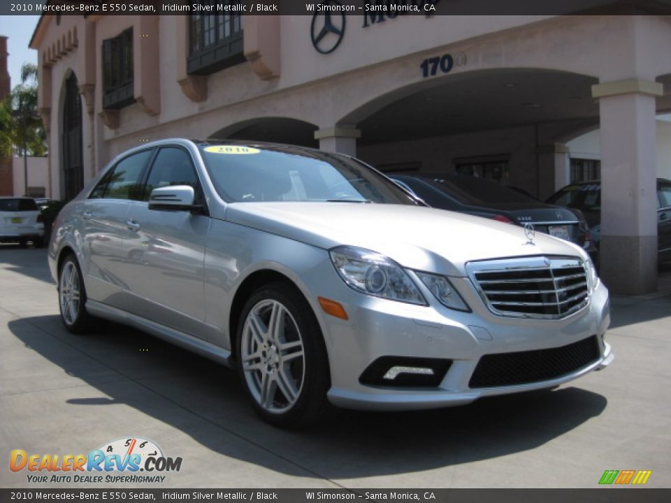 2010 Mercedes-Benz E 550 Sedan Iridium Silver Metallic / Black Photo #1