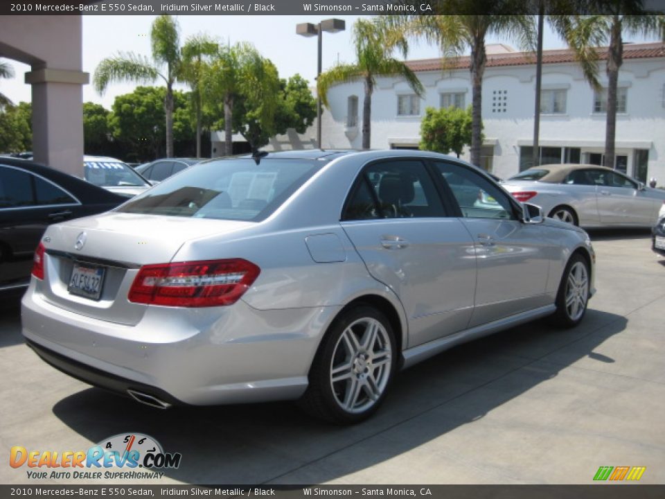 2010 Mercedes-Benz E 550 Sedan Iridium Silver Metallic / Black Photo #2