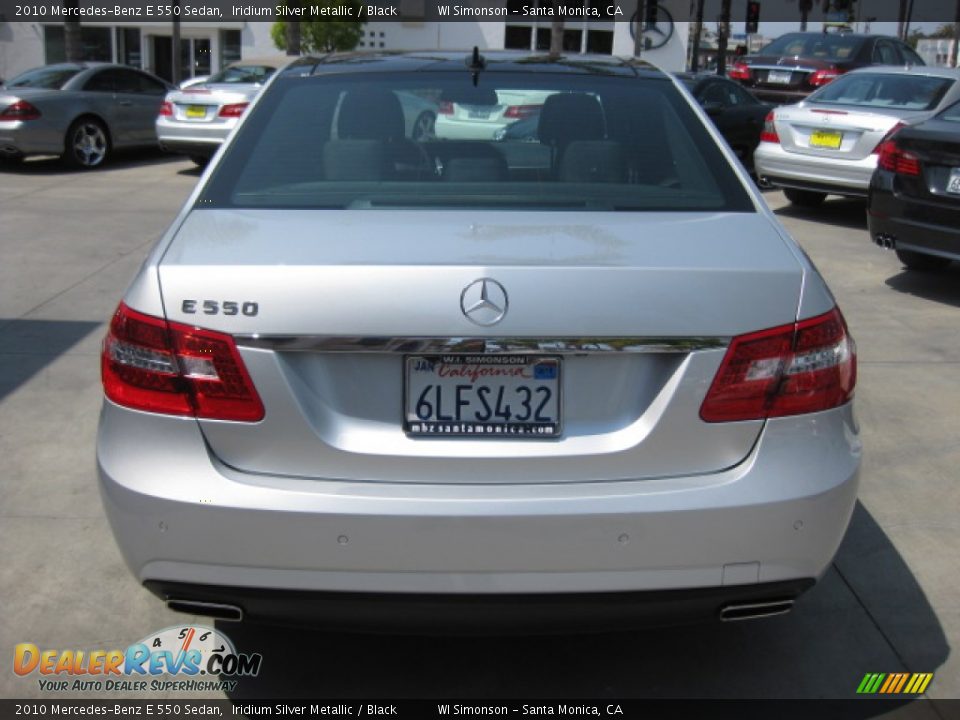 2010 Mercedes-Benz E 550 Sedan Iridium Silver Metallic / Black Photo #3