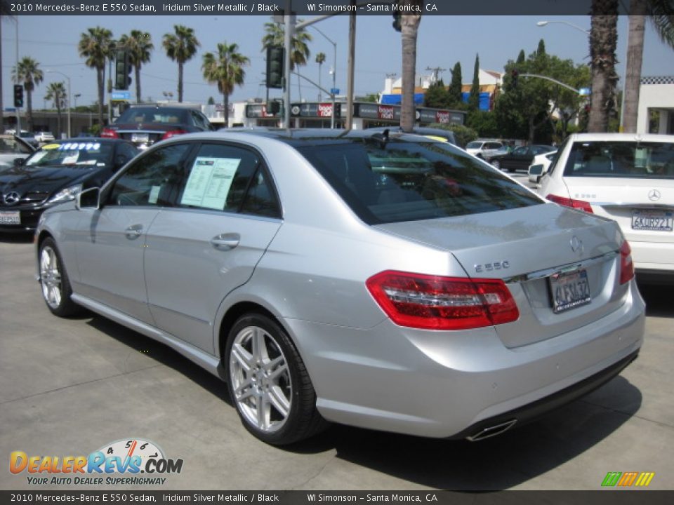 2010 Mercedes-Benz E 550 Sedan Iridium Silver Metallic / Black Photo #4