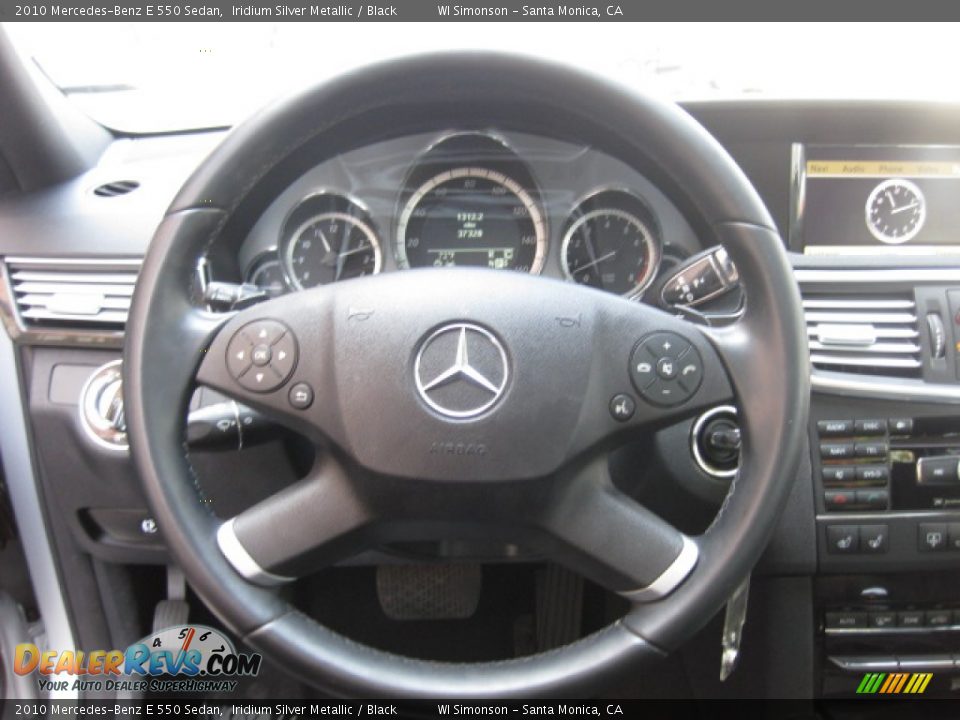 2010 Mercedes-Benz E 550 Sedan Iridium Silver Metallic / Black Photo #12