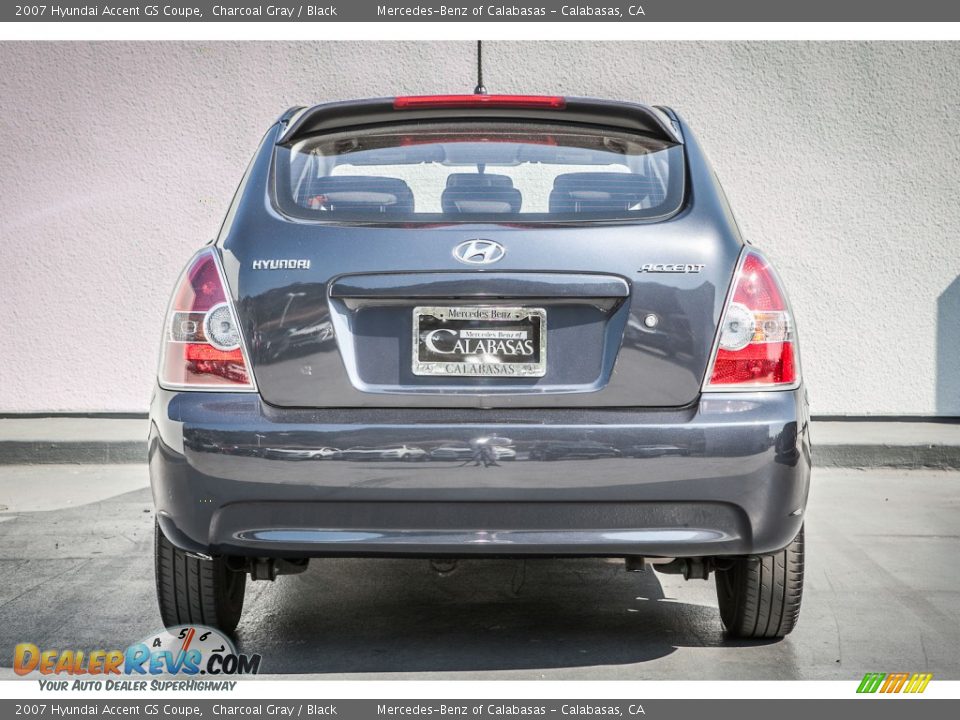 2007 Hyundai Accent GS Coupe Charcoal Gray / Black Photo #3
