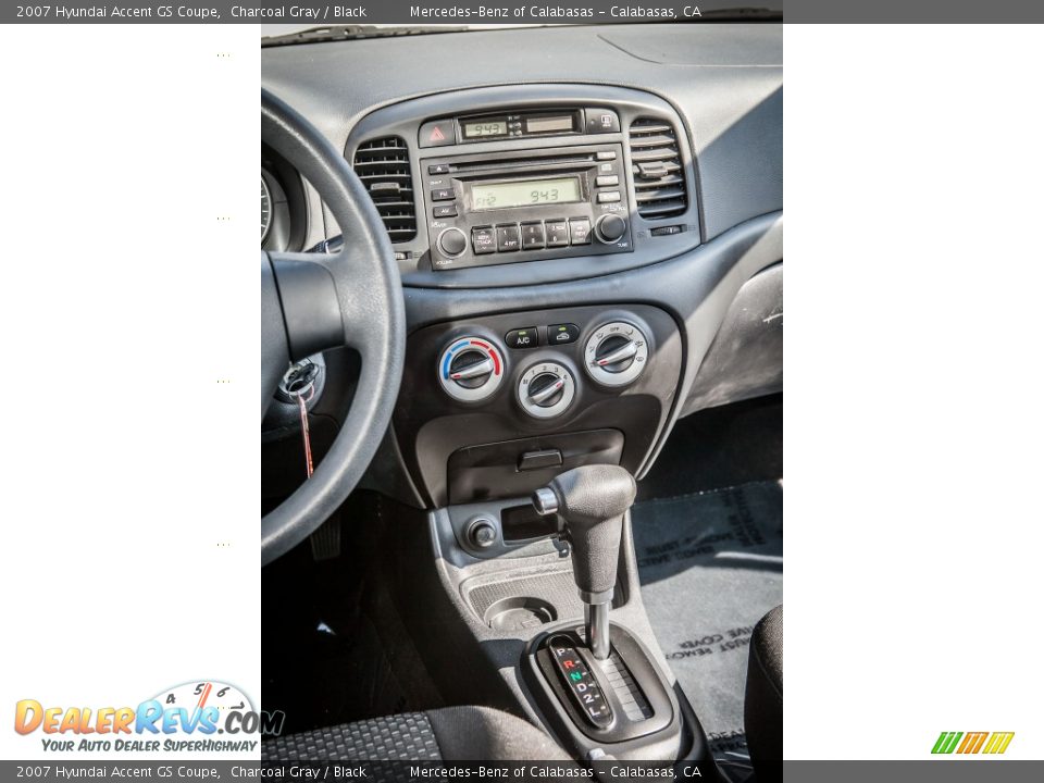 2007 Hyundai Accent GS Coupe Charcoal Gray / Black Photo #5