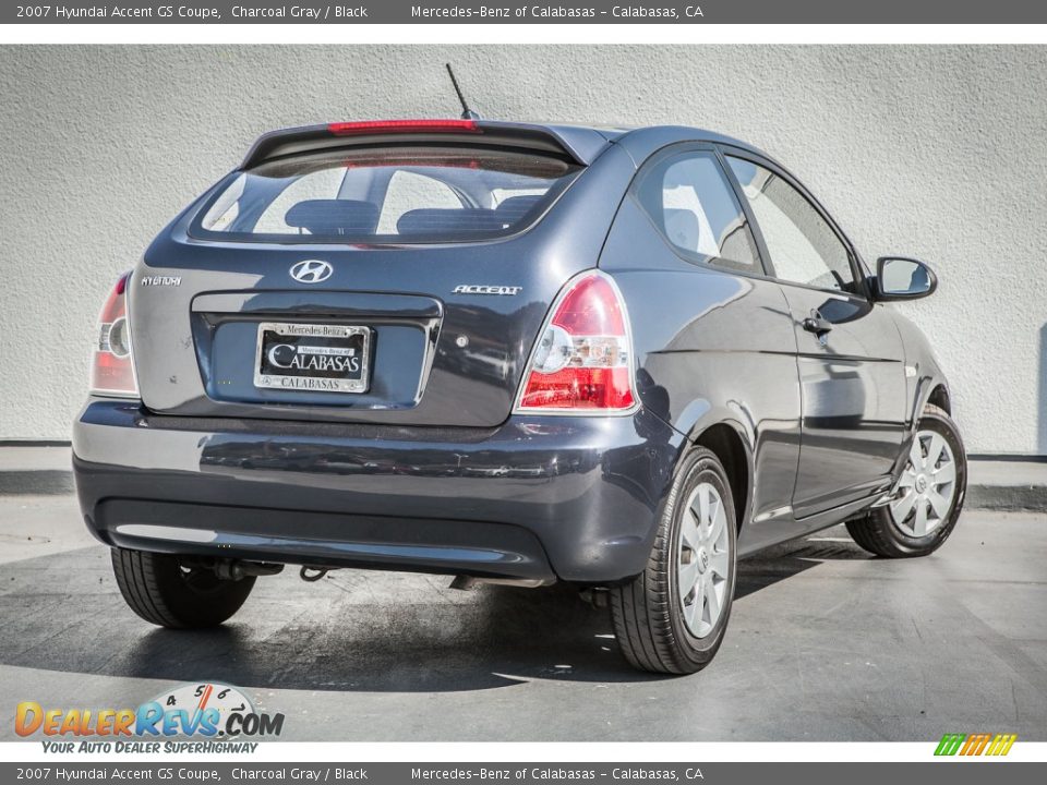 2007 Hyundai Accent GS Coupe Charcoal Gray / Black Photo #14