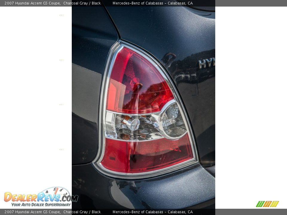 2007 Hyundai Accent GS Coupe Charcoal Gray / Black Photo #27