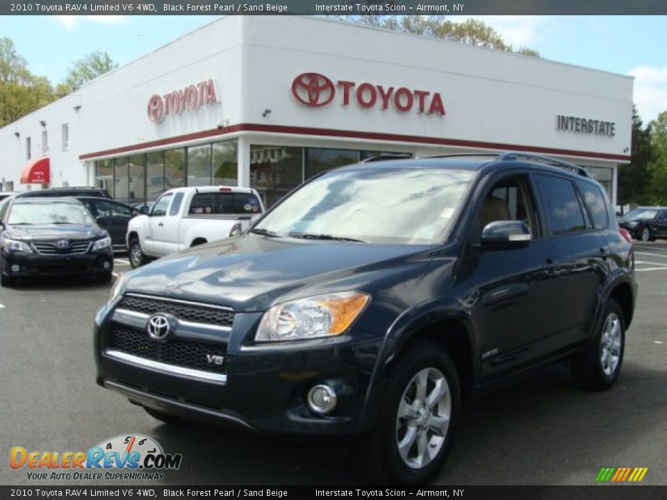 2010 Toyota RAV4 Limited V6 4WD Black Forest Pearl / Sand Beige Photo #1