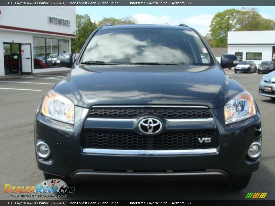 2010 Toyota RAV4 Limited V6 4WD Black Forest Pearl / Sand Beige Photo #2