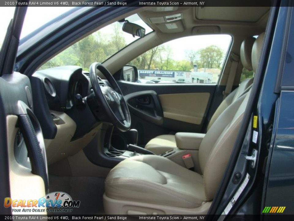 2010 Toyota RAV4 Limited V6 4WD Black Forest Pearl / Sand Beige Photo #10