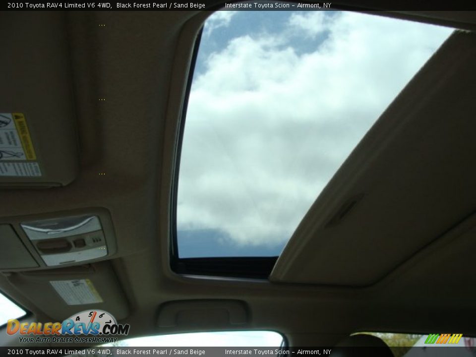 2010 Toyota RAV4 Limited V6 4WD Black Forest Pearl / Sand Beige Photo #11