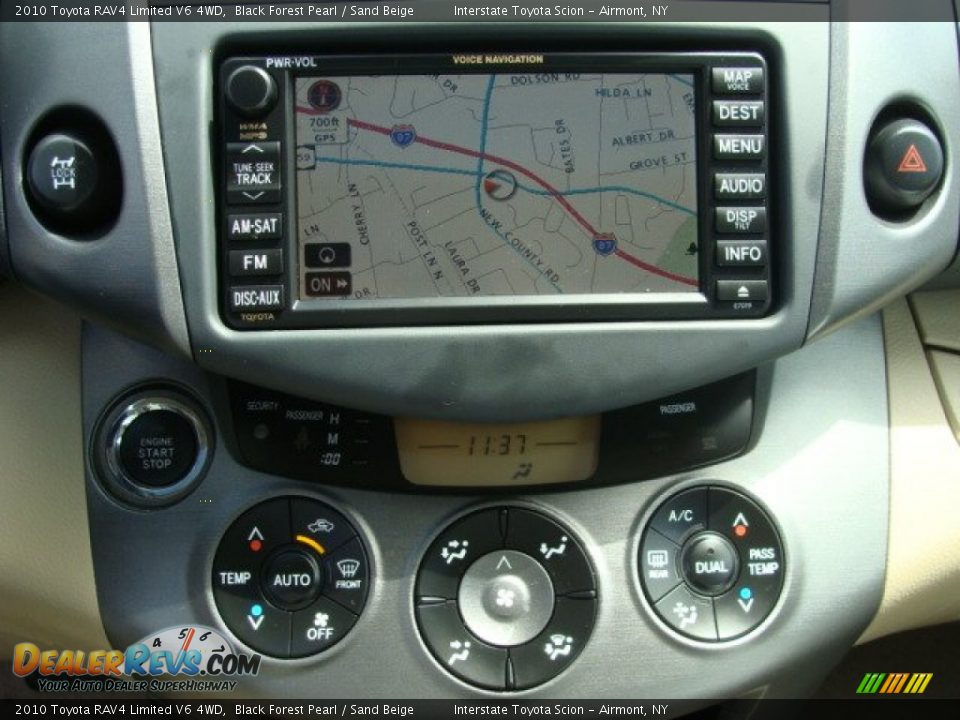 2010 Toyota RAV4 Limited V6 4WD Black Forest Pearl / Sand Beige Photo #15