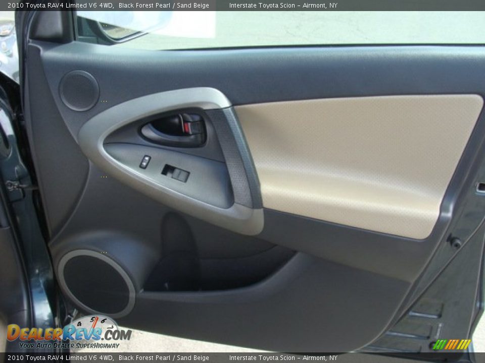 2010 Toyota RAV4 Limited V6 4WD Black Forest Pearl / Sand Beige Photo #20
