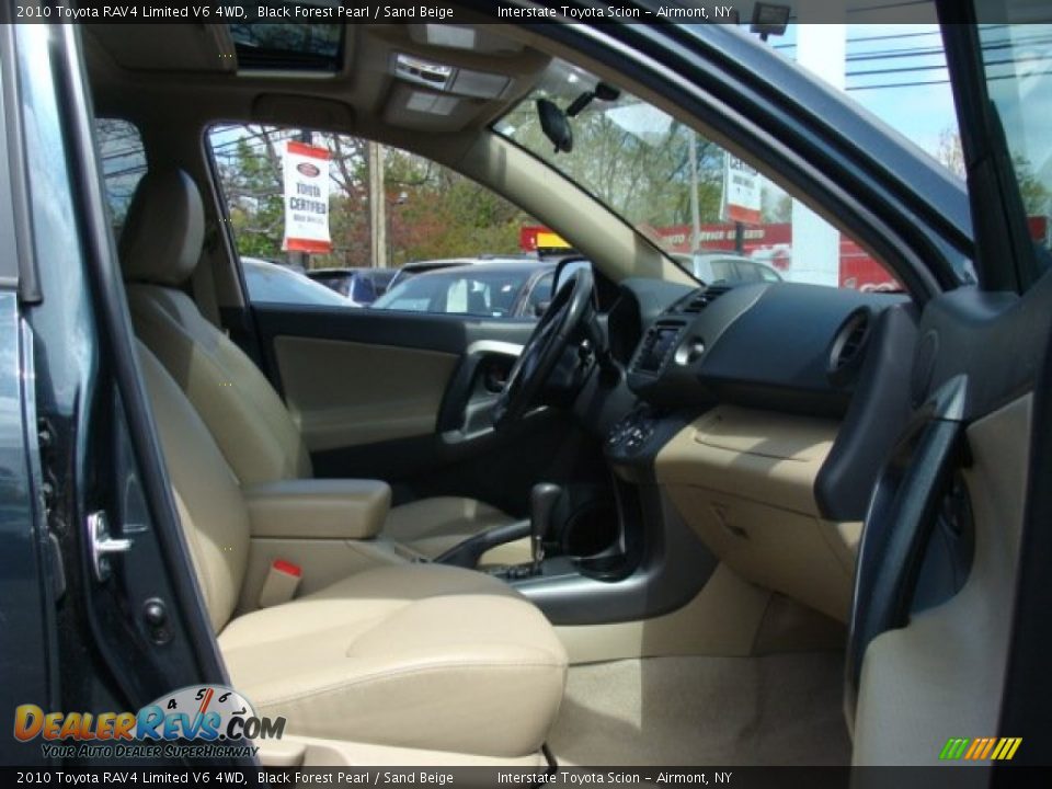 2010 Toyota RAV4 Limited V6 4WD Black Forest Pearl / Sand Beige Photo #22
