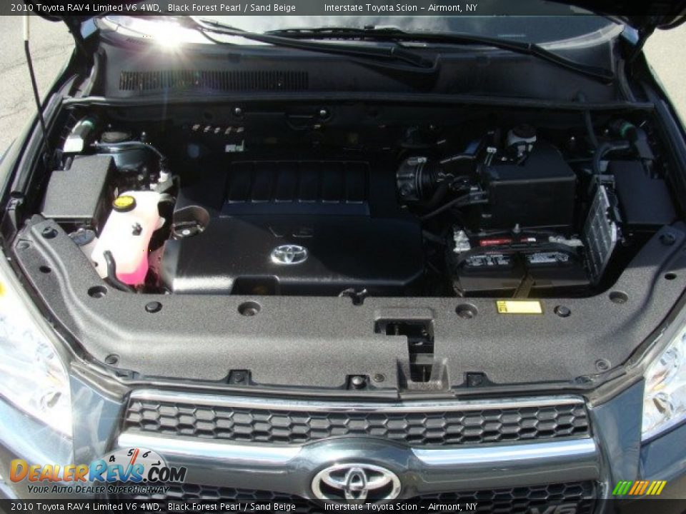 2010 Toyota RAV4 Limited V6 4WD Black Forest Pearl / Sand Beige Photo #25