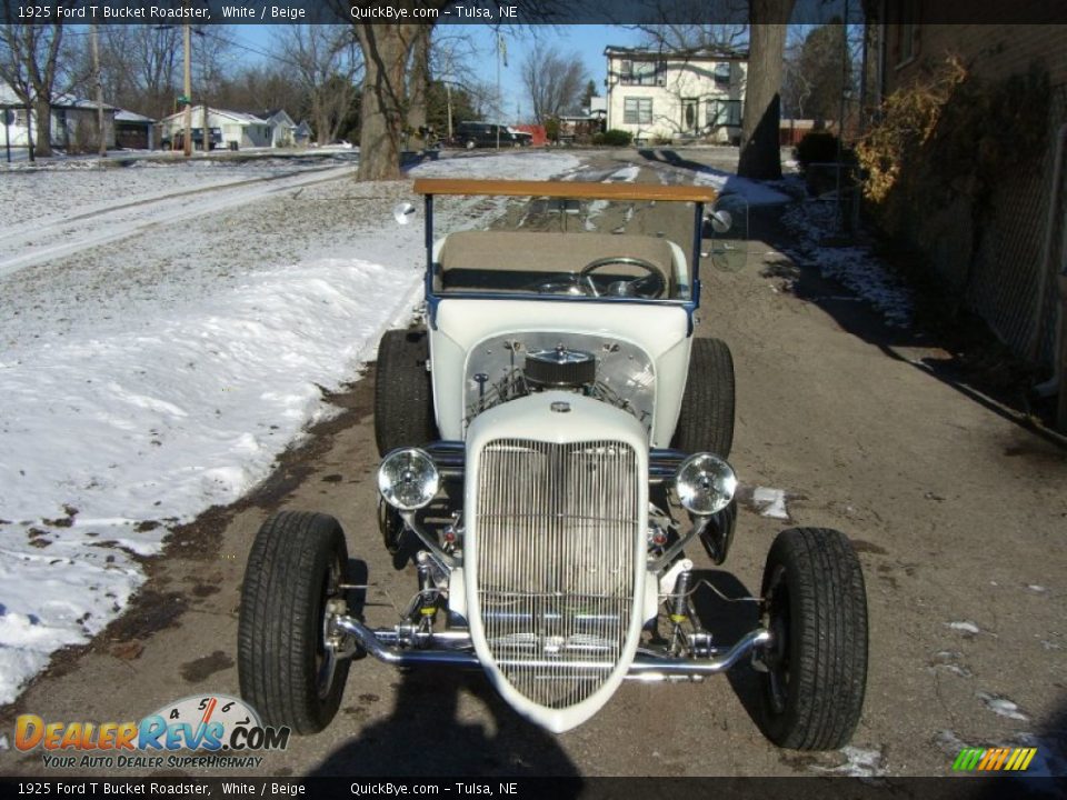 1925 Ford T Bucket Roadster White / Beige Photo #30