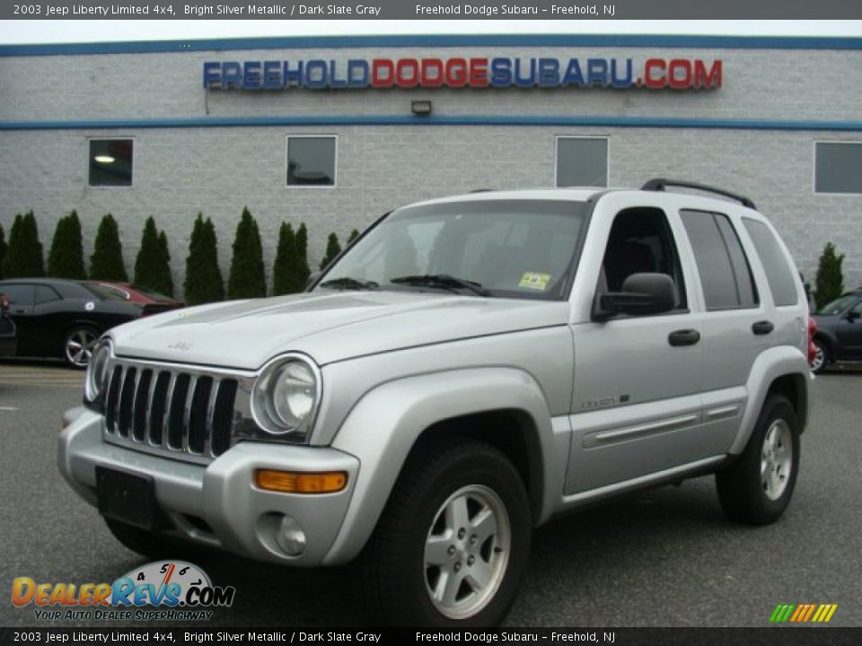 2003 Jeep Liberty Limited 4x4 Bright Silver Metallic / Dark Slate Gray Photo #1