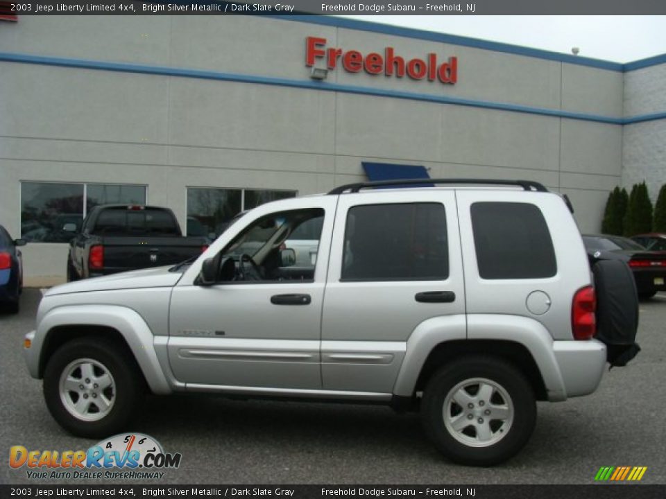 2003 Jeep Liberty Limited 4x4 Bright Silver Metallic / Dark Slate Gray Photo #3