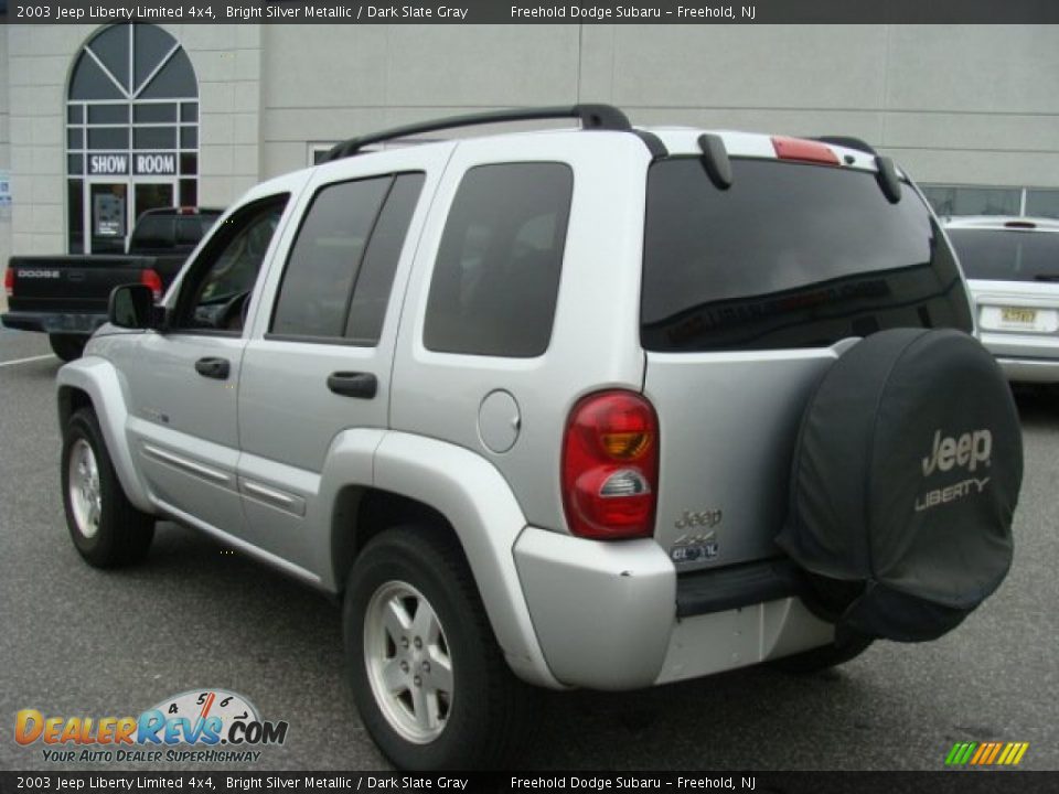 2003 Jeep Liberty Limited 4x4 Bright Silver Metallic / Dark Slate Gray Photo #4