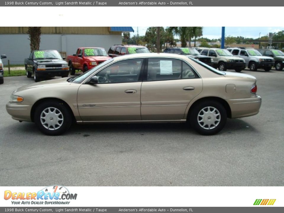 1998 Buick Century Custom Light Sandrift Metallic / Taupe Photo #1