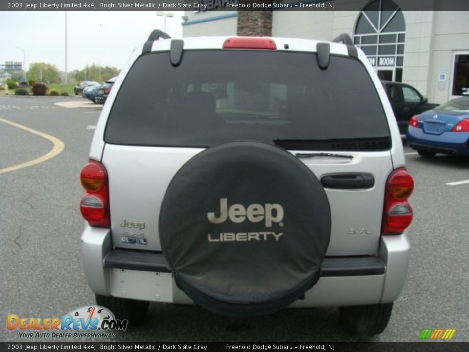 2003 Jeep Liberty Limited 4x4 Bright Silver Metallic / Dark Slate Gray Photo #5