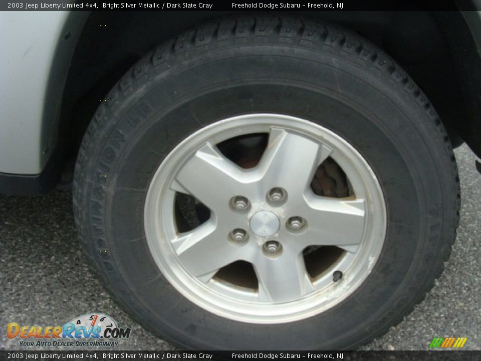 2003 Jeep Liberty Limited 4x4 Bright Silver Metallic / Dark Slate Gray Photo #6