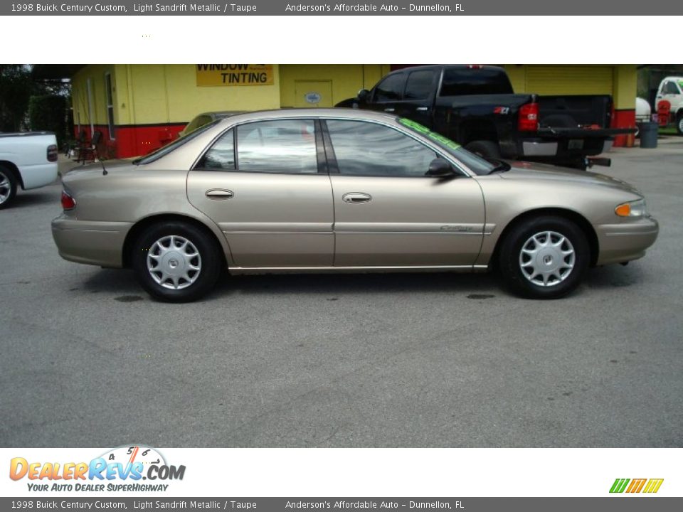 1998 Buick Century Custom Light Sandrift Metallic / Taupe Photo #3