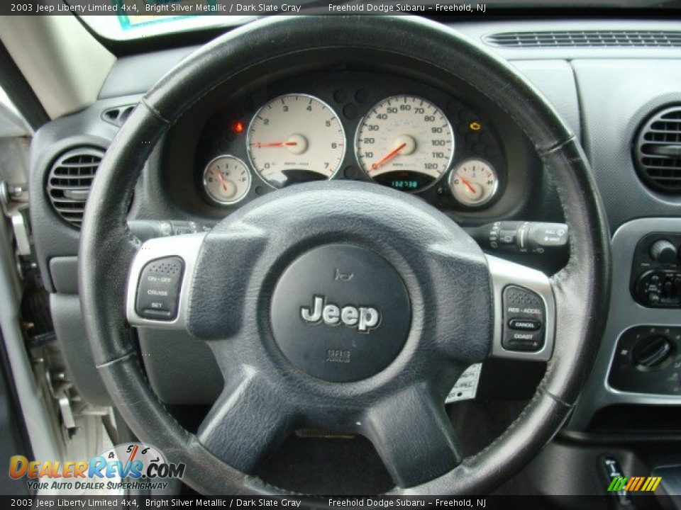 2003 Jeep Liberty Limited 4x4 Bright Silver Metallic / Dark Slate Gray Photo #11
