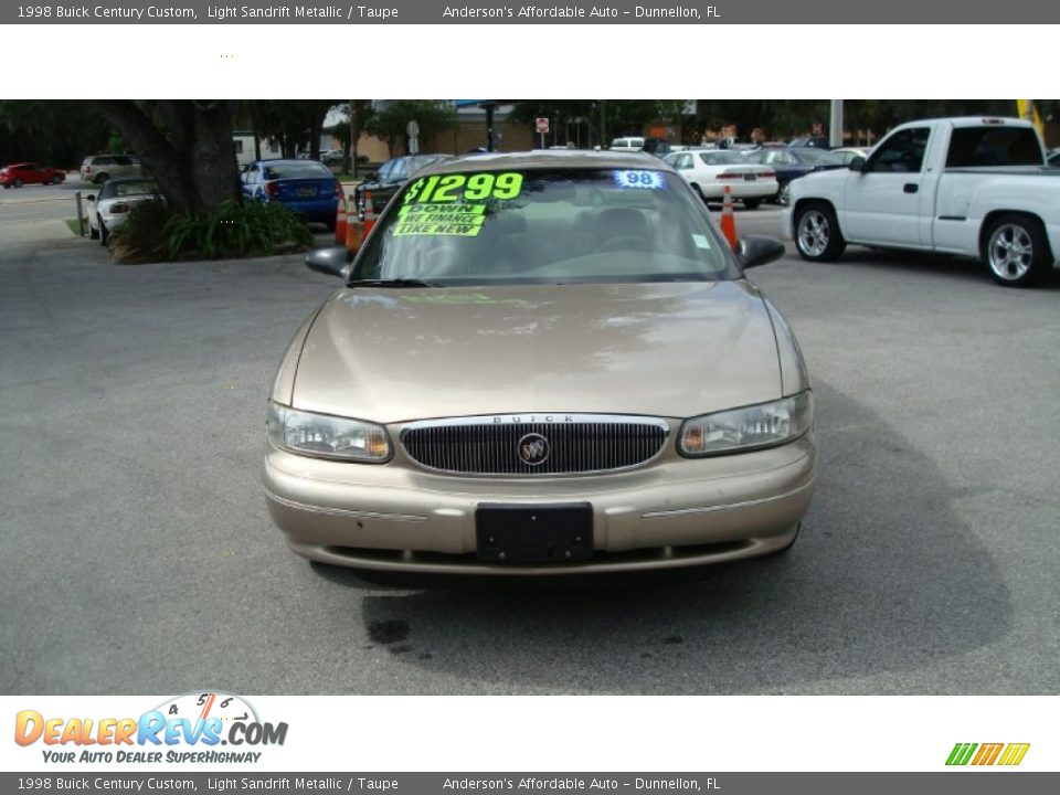 1998 Buick Century Custom Light Sandrift Metallic / Taupe Photo #8