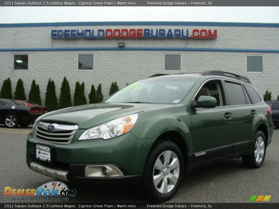 2011 Subaru Outback 2.5i Limited Wagon Cypress Green Pearl / Warm Ivory Photo #1
