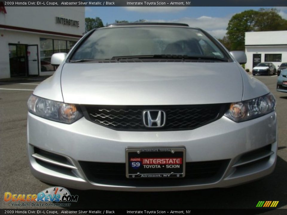 2009 Honda Civic EX-L Coupe Alabaster Silver Metallic / Black Photo #2