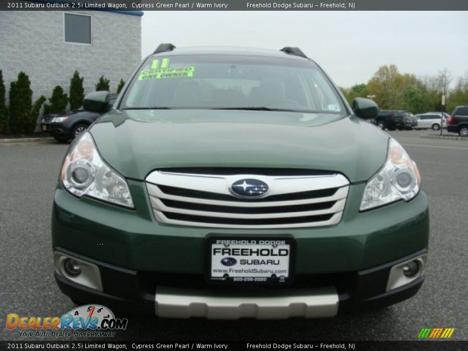 2011 Subaru Outback 2.5i Limited Wagon Cypress Green Pearl / Warm Ivory Photo #2