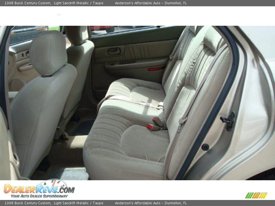 1998 Buick Century Custom Light Sandrift Metallic / Taupe Photo #15