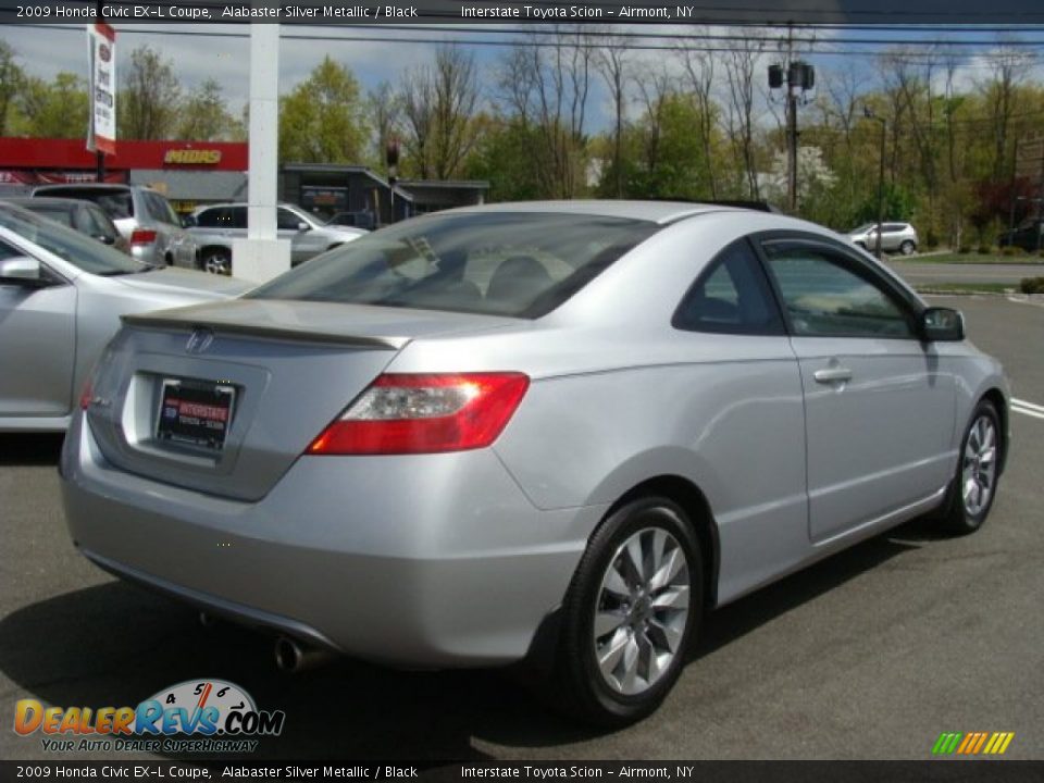 2009 Honda Civic EX-L Coupe Alabaster Silver Metallic / Black Photo #4