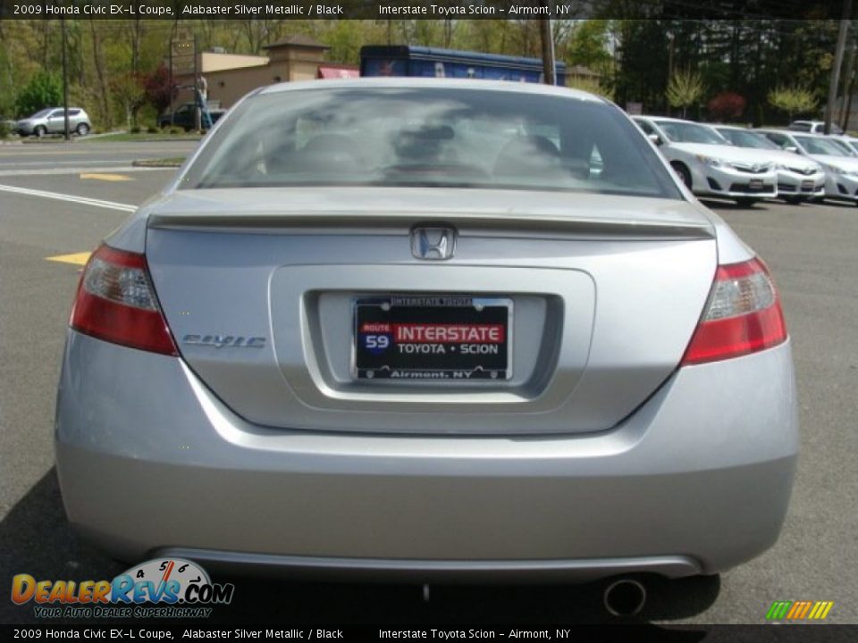 2009 Honda Civic EX-L Coupe Alabaster Silver Metallic / Black Photo #5