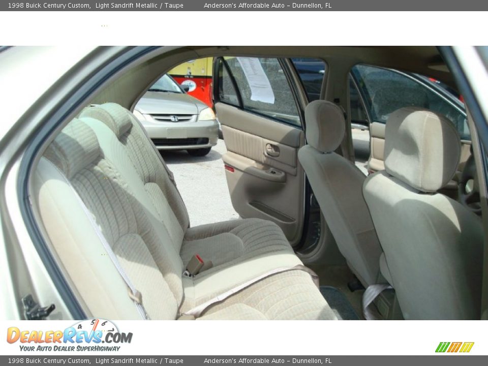 1998 Buick Century Custom Light Sandrift Metallic / Taupe Photo #16