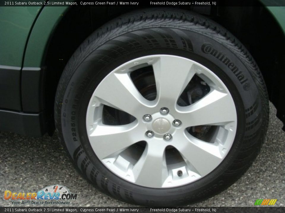 2011 Subaru Outback 2.5i Limited Wagon Cypress Green Pearl / Warm Ivory Photo #6