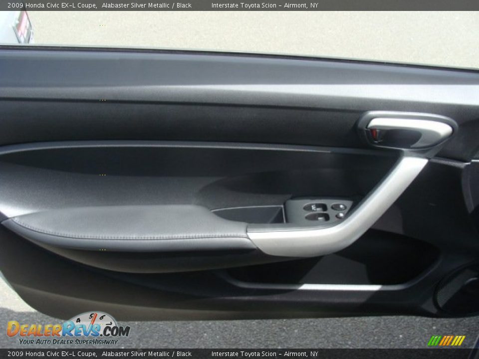 2009 Honda Civic EX-L Coupe Alabaster Silver Metallic / Black Photo #8