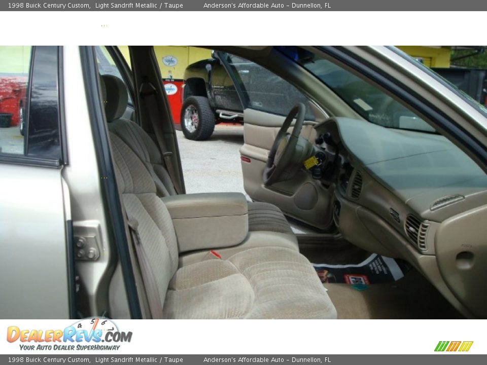 1998 Buick Century Custom Light Sandrift Metallic / Taupe Photo #19